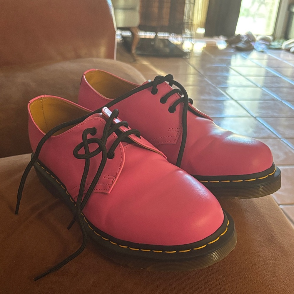 Dr. Martens Fuchsia Leather Shoes